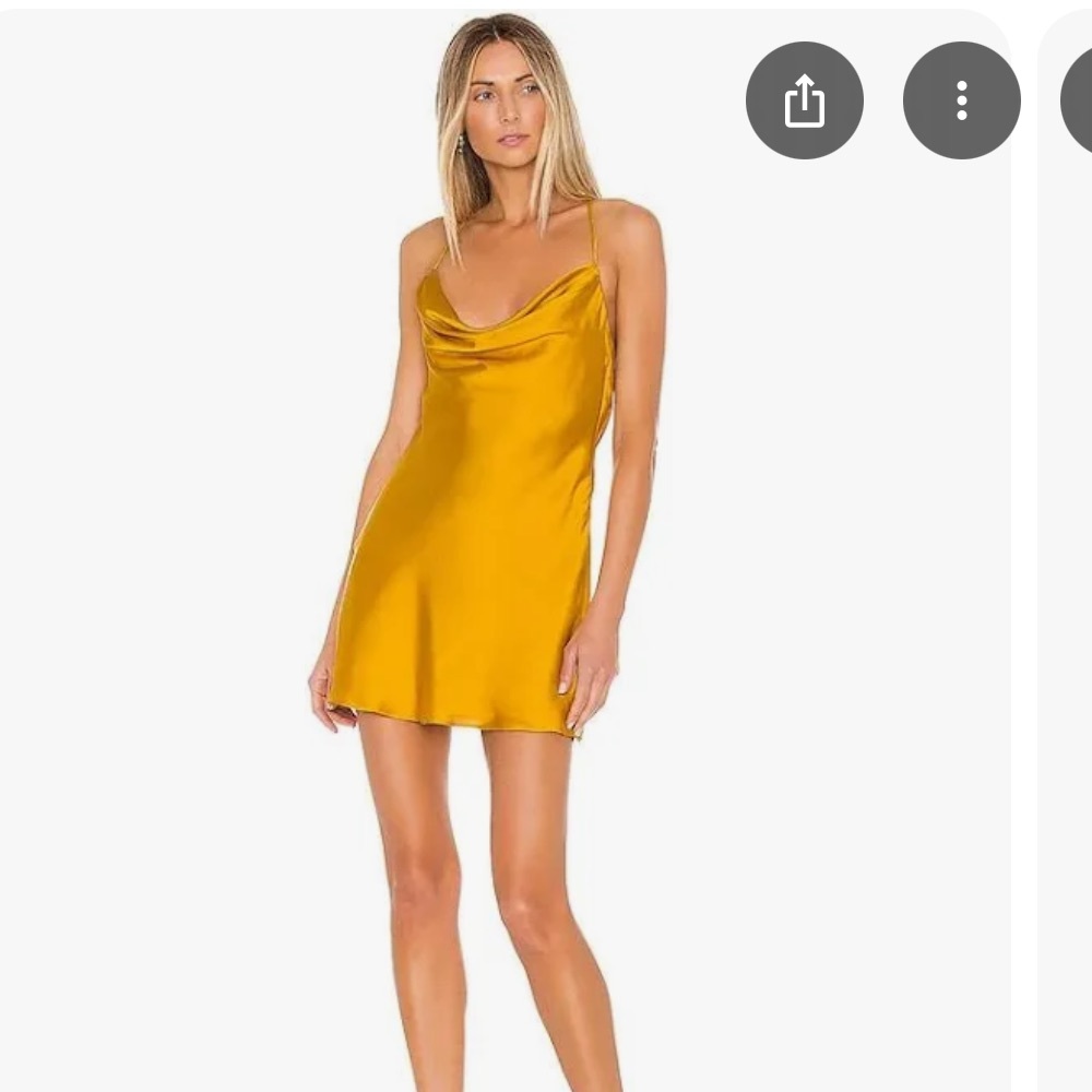 Lovers + Friends Boa Mini Dress in Sunflower Yellow